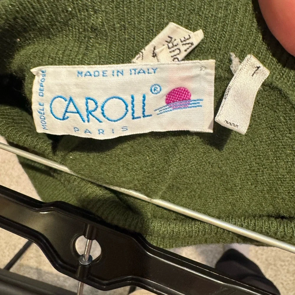 100% Lana Wool and Made in Italy VTG Caroll Paris 2pc Lounge Set - Picture 12 of 13